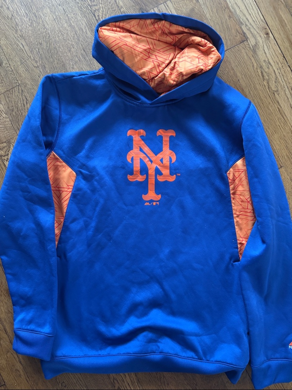 Majestic Royal Blue Hoodie with Orange Lined Hood